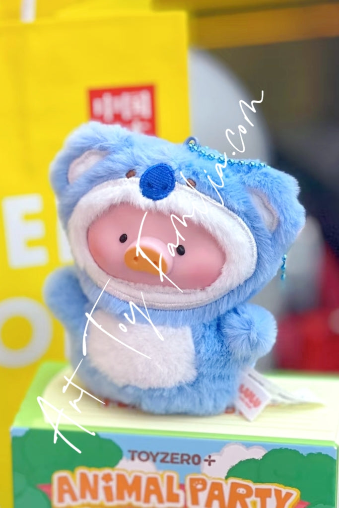 Toyzero Plus Lulu The Piggy Animal Party-Puppet Show PVC Face Plush Keychain Downshifting Koala