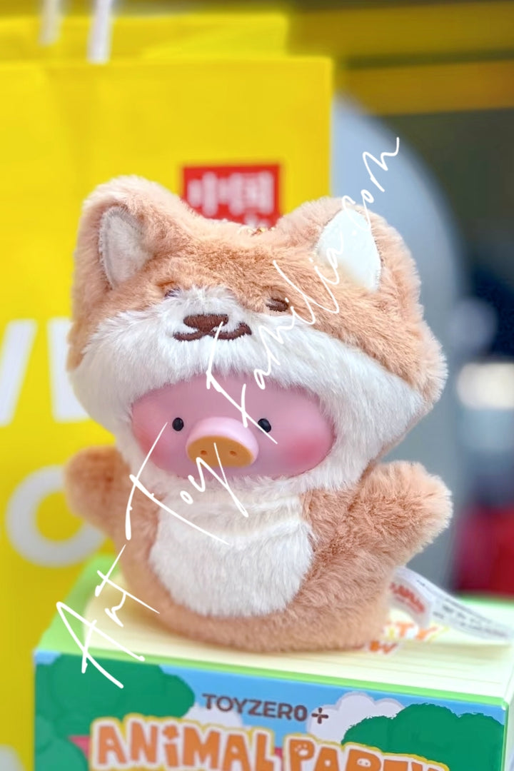 Toyzero Plus Lulu The Piggy Animal Party-Puppet Show PVC Face Plush Keychain Friendly Fox