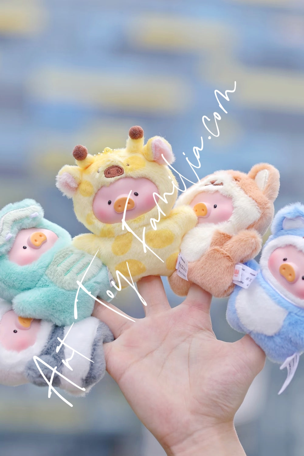 Toyzero Plus Lulu The Piggy Animal Party-Puppet Show PVC Face Plush Keychain Fullset 2