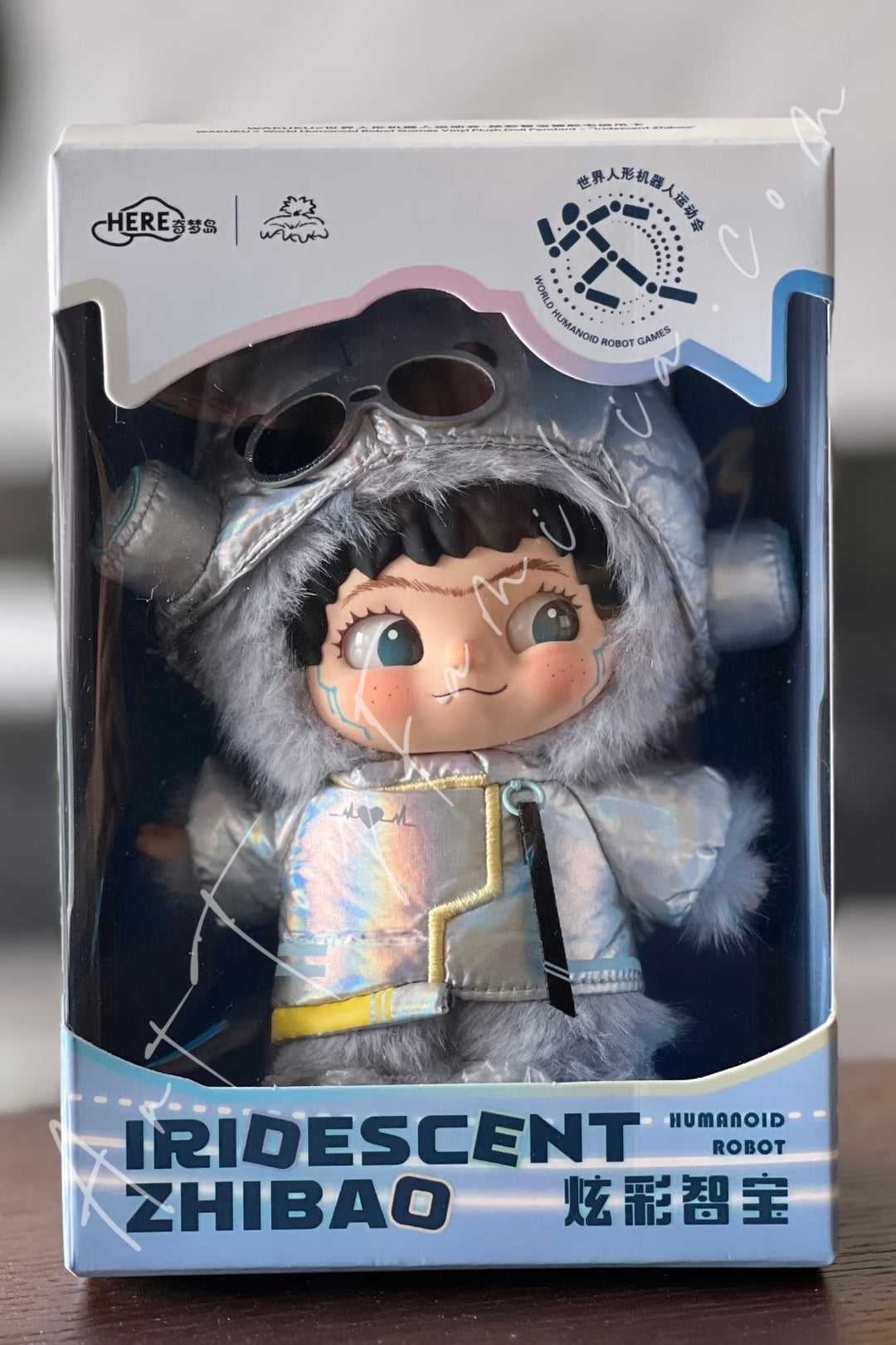 Wakuku × World Humanoid Robot Games Series Plush Pendant Hanging Card Iridescent Zhibao Packaging