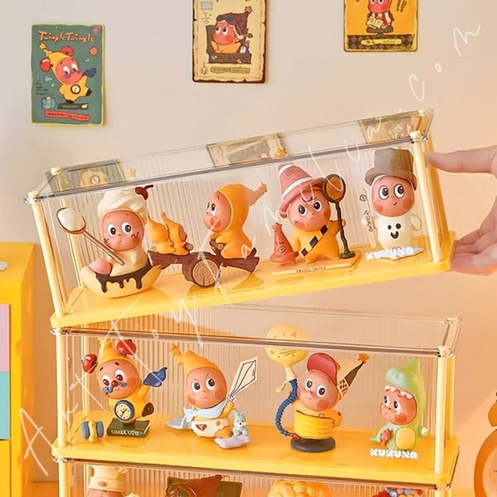 Art Toy Familia - Warm Strip Acrylic Blindbox Display Box - 159 Box Only No Doll Yellow Ver.