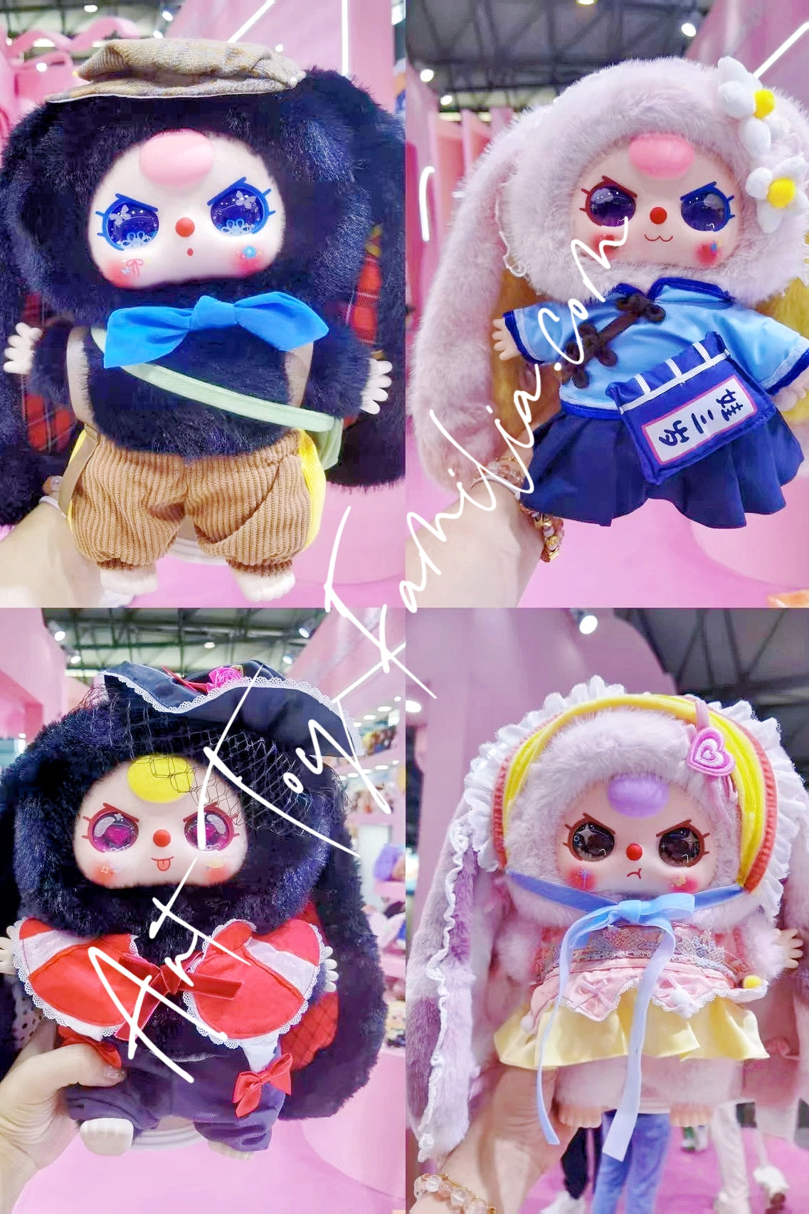 Babythree 上海　限定2体セット　公式 Baby Three 400% Plush Doll 2 QDF 2025 Shanghai Region