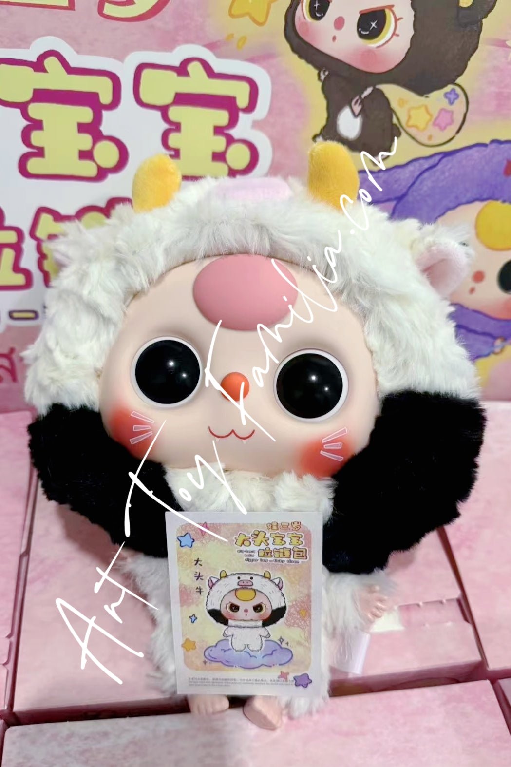 Baby Three Big-head Baby Zipper Bag Series – Art Toy Familia
