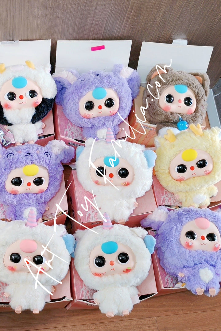 Yiwu First Rigorous Baby Three Big-head Baby Zipper Bag Series 8