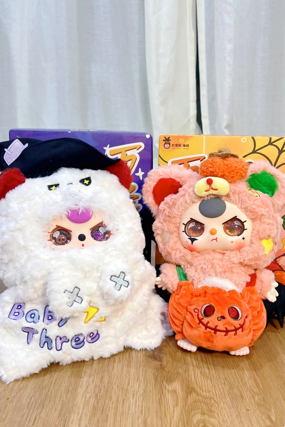 BabyThree花のコスチュームぬいぐるみセット(ひまわりと桜の花) Baby Three – Art Toy Familia