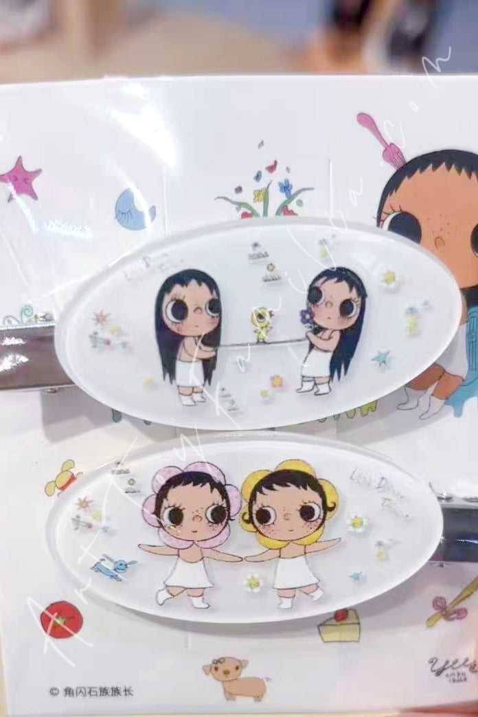 Yuy XiaoYu Hair Clips Collection White Ellipse