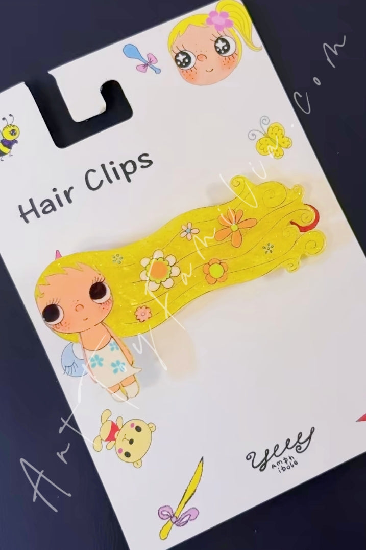 Yuy XiaoYu Hair Clips Collection Yellow Hair
