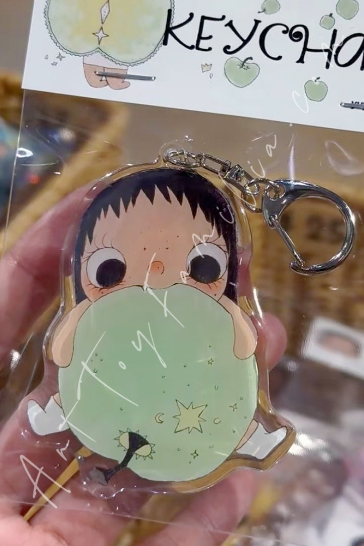 Yuy XiaoYu Keychains Collection Green Apple Yuy