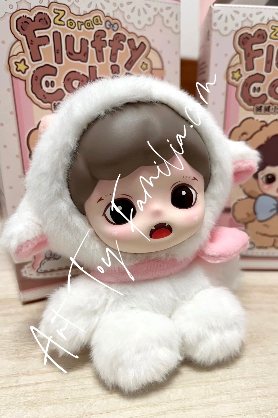 Zoraa Fluffy Cabin Series Vinyl Plush Doll Milky Sheep