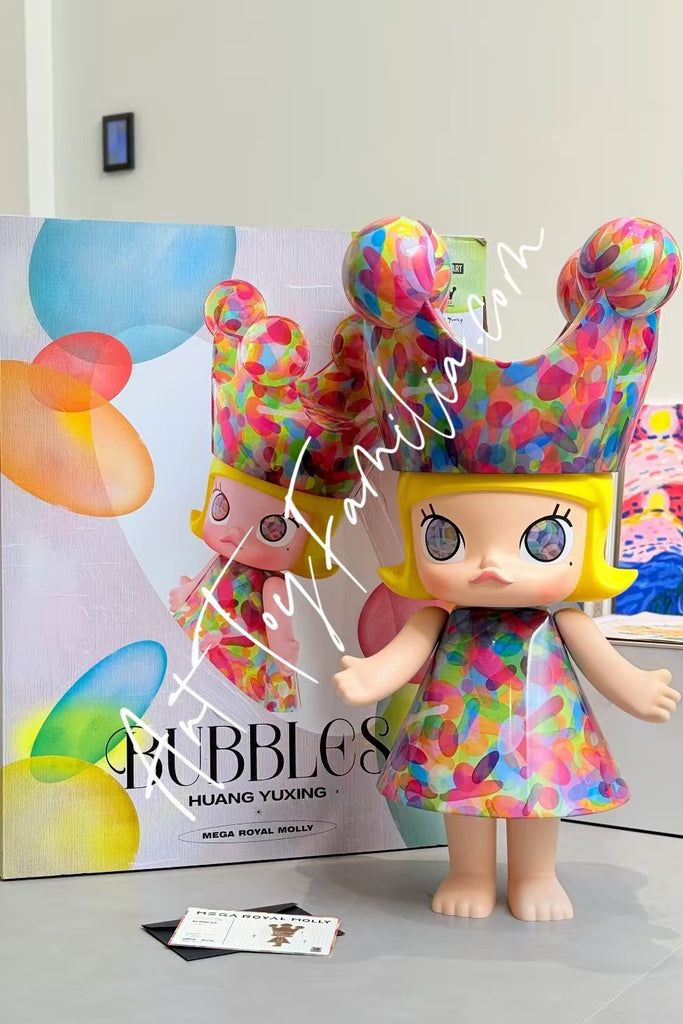 MEGA ROYAL MOLLY 400% Huang Yuxing-Bubbles - POP MART