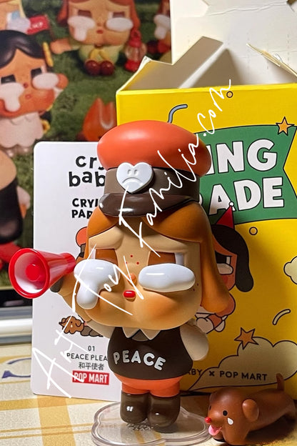 crybaby crying parade series blindbox popmart Peace Please