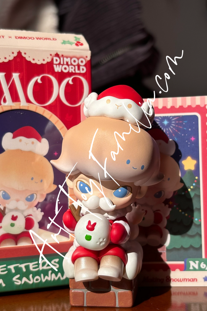 dimoo letter from snowman series making snowman