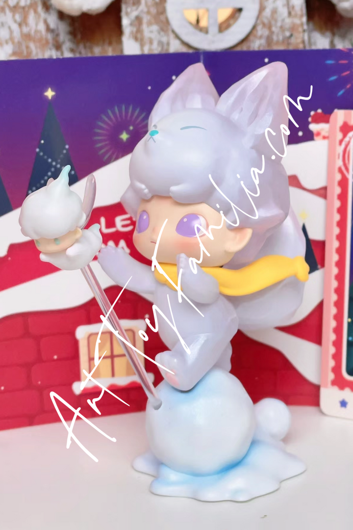 dimoo letter from snowman series snowball effect popmart