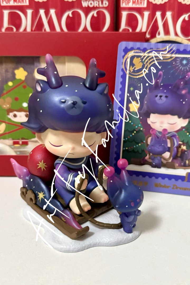 dimoo letter from snowman series winter dream