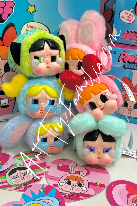 pop mart crybaby ppg sad club series plush doll keychain 糖胶脸毛绒盲盒 Sealed full set   塑封整盒