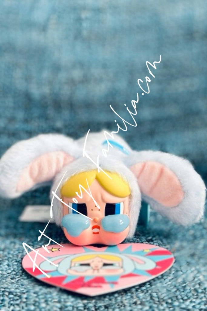pop mart crybaby ppg sad club series plush doll keychain Bubbles_Bunny