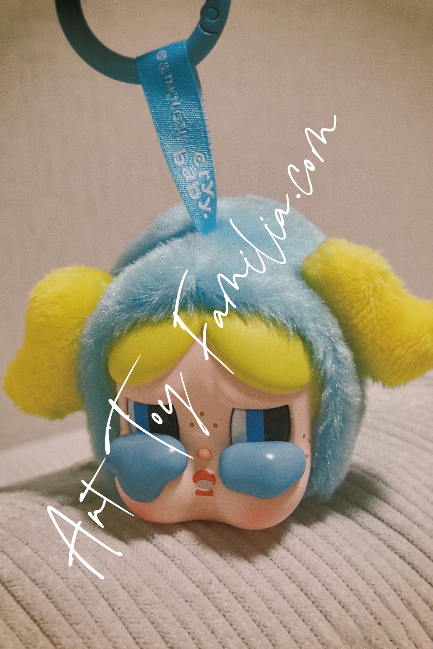 pop mart crybaby ppg sad club series plush doll keychain bubbles
