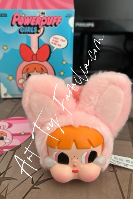 pop mart crybaby ppg sad club series plush doll keychain bunny blossom