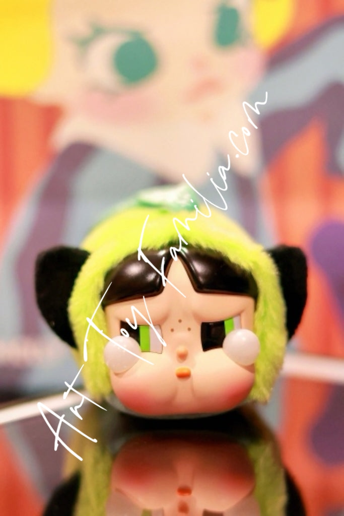 pop mart crybaby ppg sad club series plush doll keychain buttercup