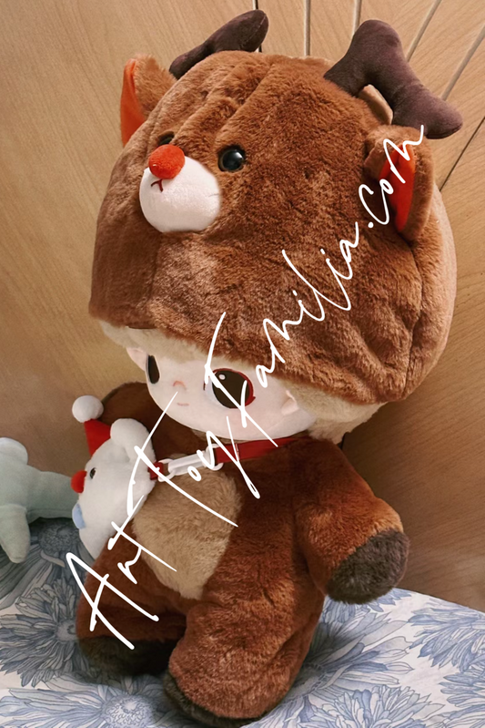 pop mart dimoo letter from snowman cotton doll 