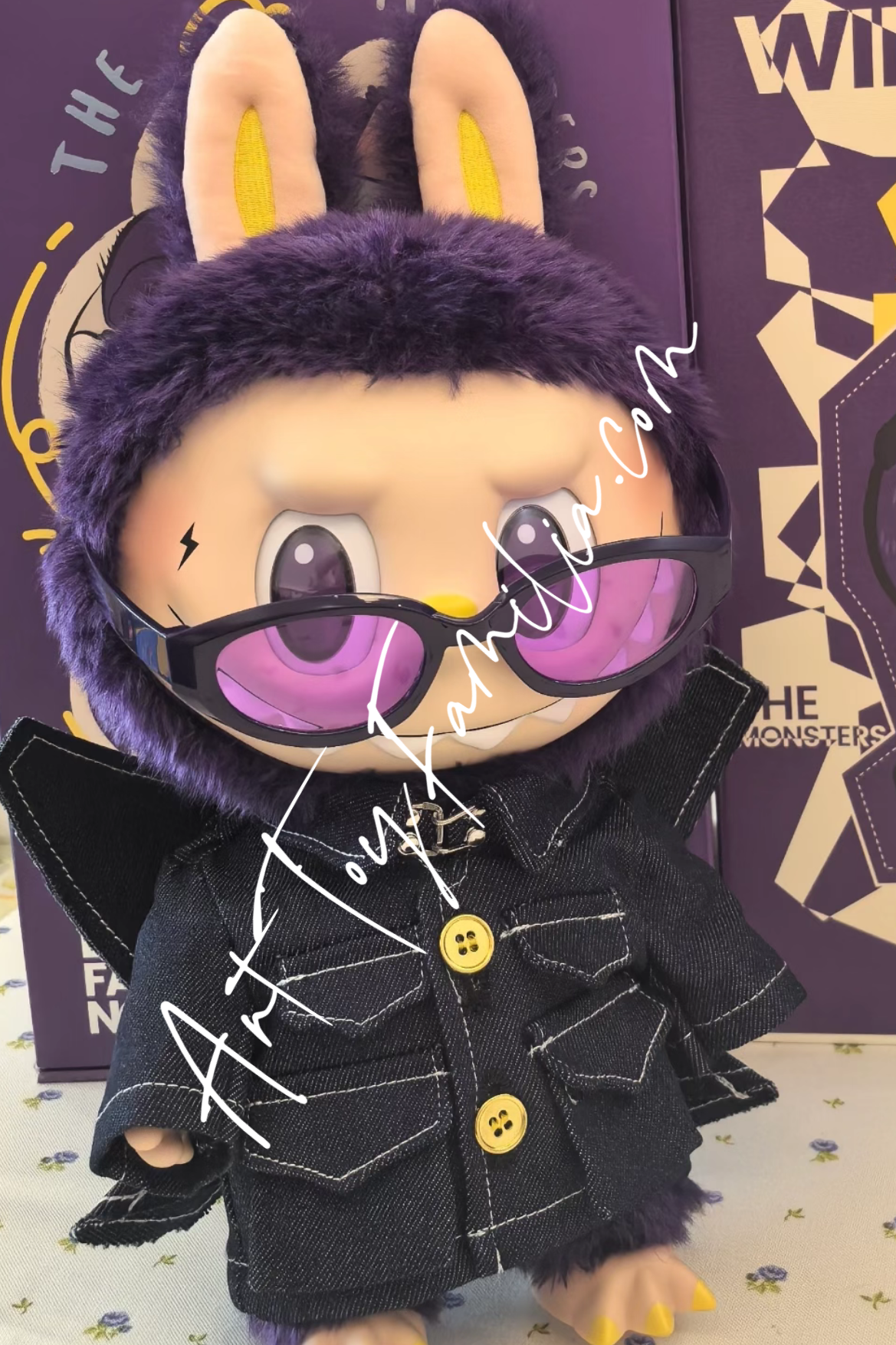 pop mart labubu wings of fantasy purple big vinyl plush doll