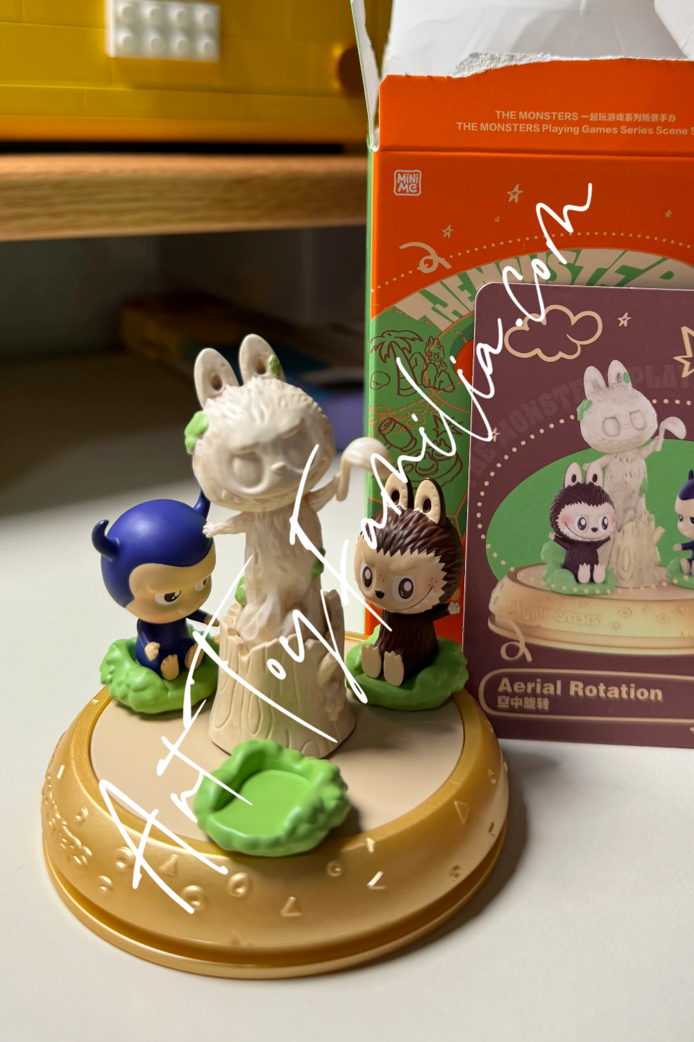 pop mart the monsters labubu playing games series Aerial Rotation(Secret) 
