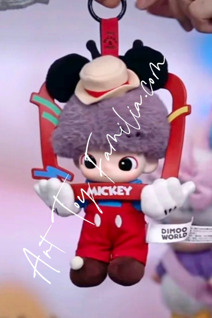 popmart Dimoo World × Disney Series-Vinyl Plush Keychain Mickey TV Show(Secret)