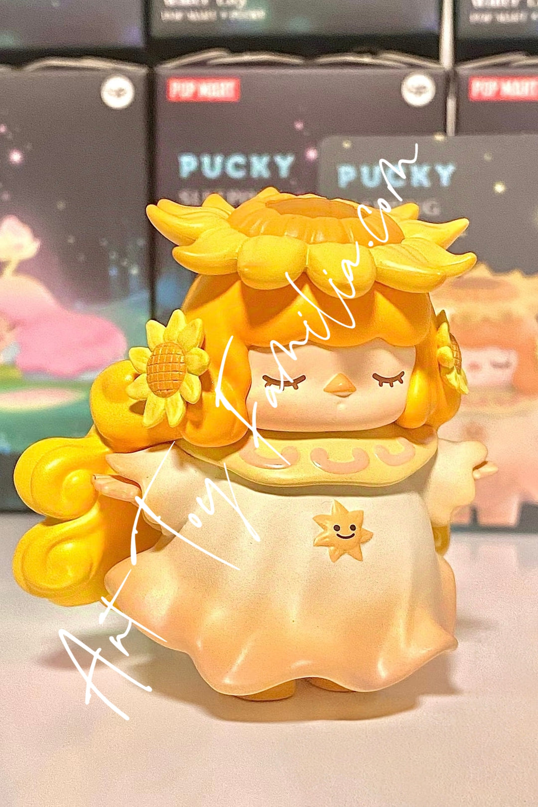 popmart Pucky Sleeping Forest Series Sunflower