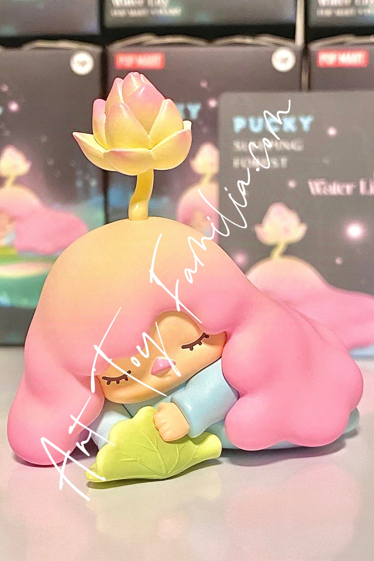 popmart Pucky Sleeping Forest Series Water Lily