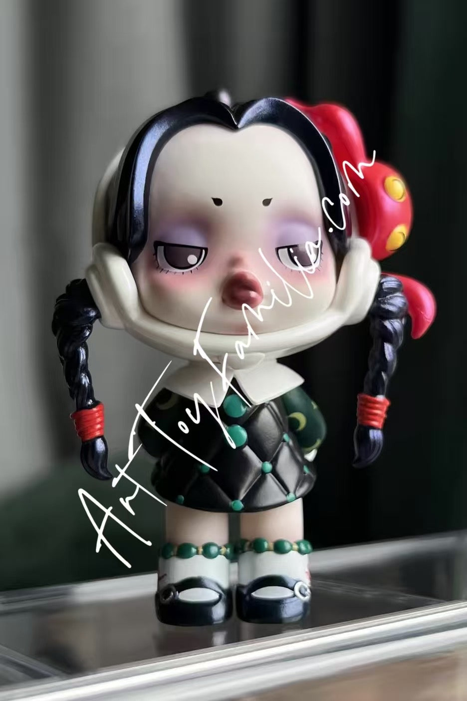 popmart Skullpanda Addams Family Quiet Wednesday