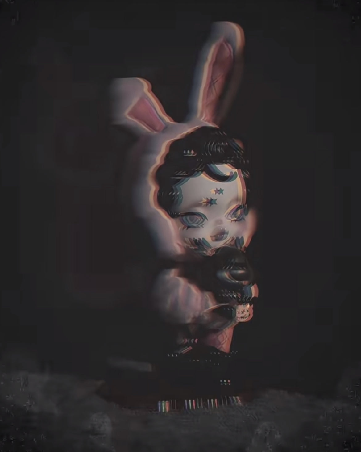 Skullpanda Bunny or Doggy Figurine - 万圣访客吊卡 – Art Toy
