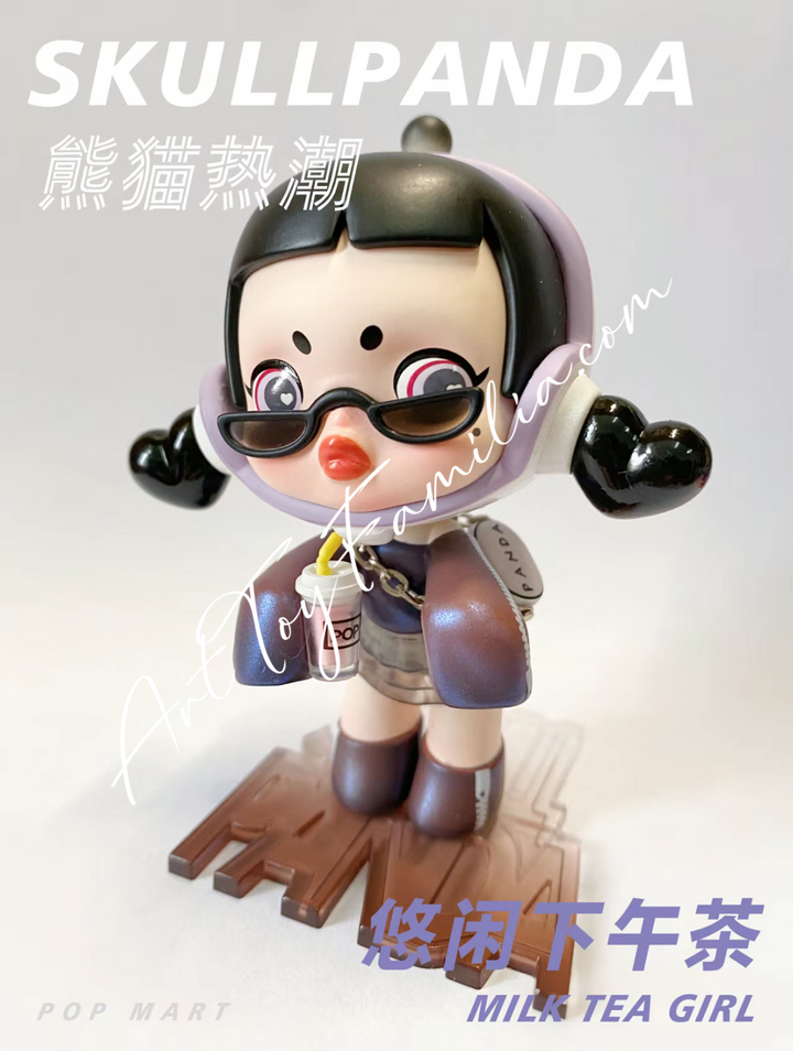 popmart Skullpanda Hypepanda Milk Tea Girl