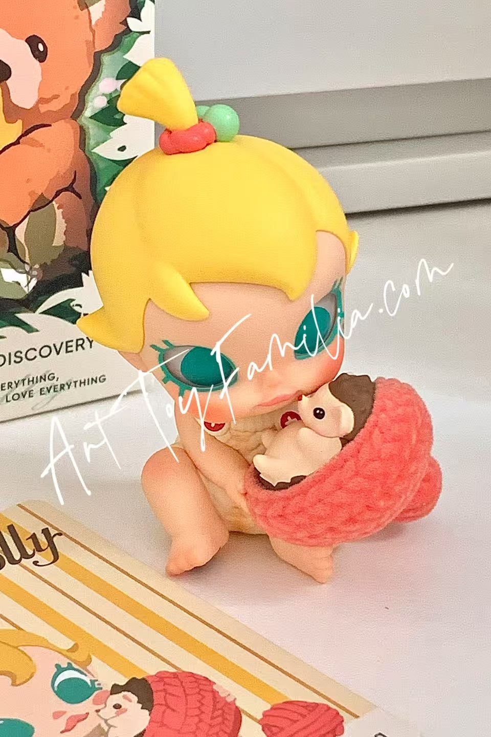 popmart baby Molly My Huggable Discovery Series Figures Hug the Hedgehog