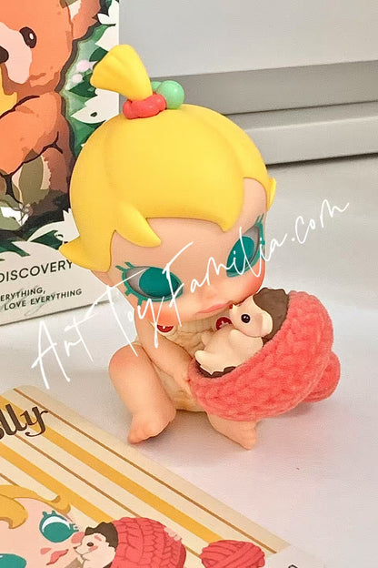 popmart baby Molly My Huggable Discovery Series Figures Hug the Hedgehog