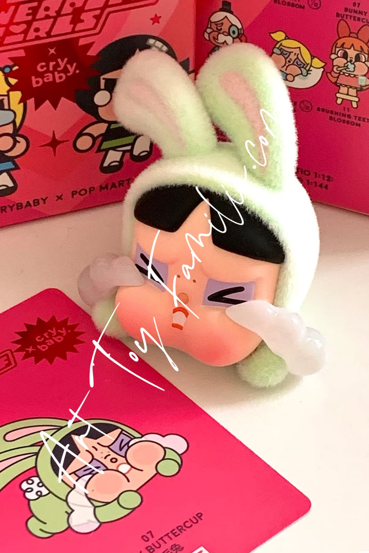 popmart crybaby the powerpuff girls series bunny buttercup