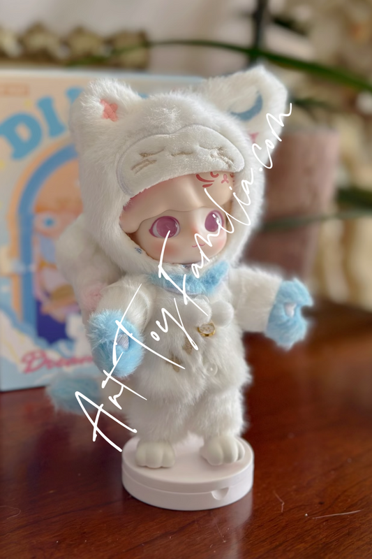 popmart dimoo dream travel action figure Night Cat 