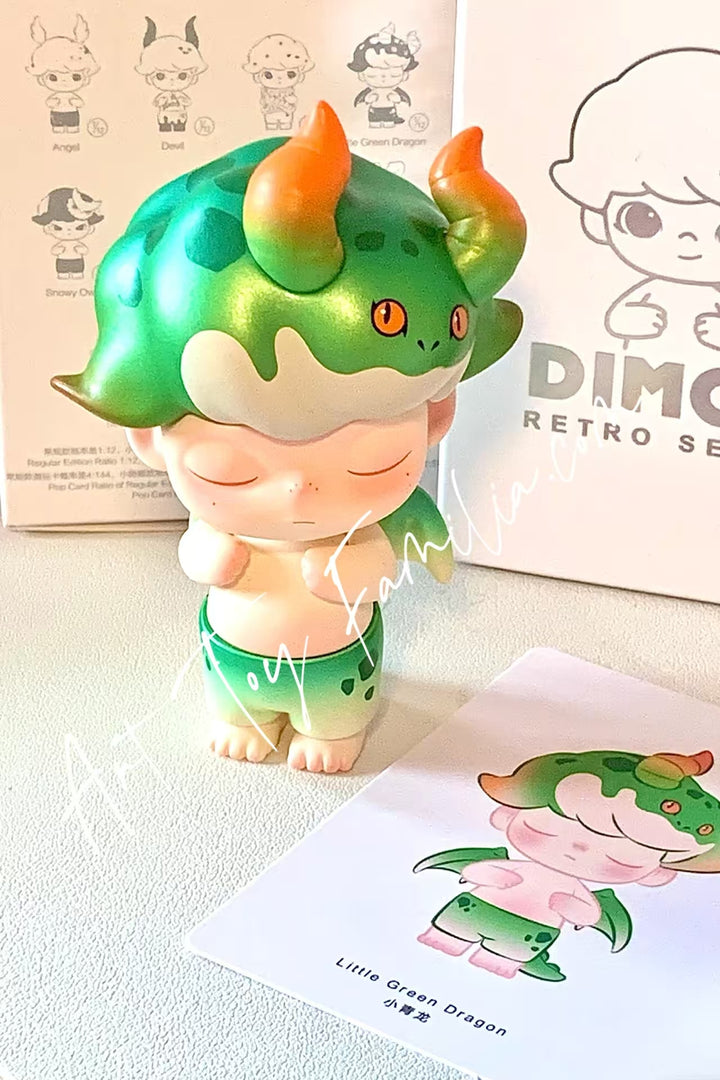 popmart dimoo retro series Little_Green_Dragon