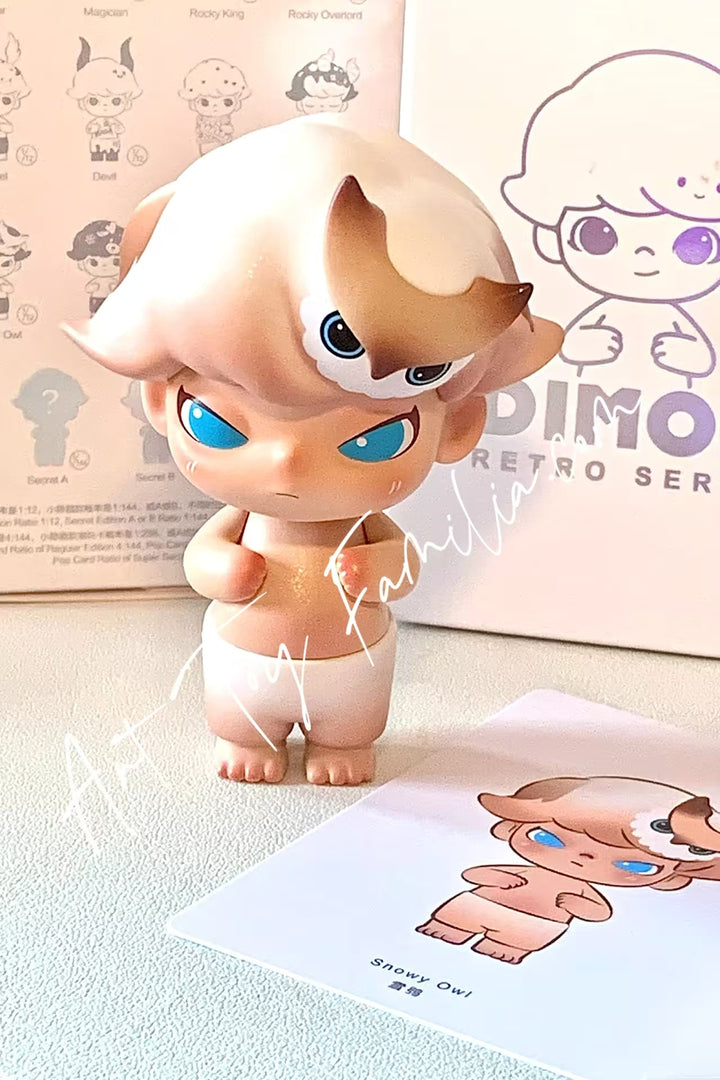 popmart dimoo retro series Snowy_Owl