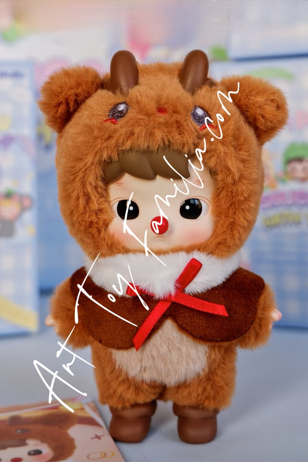 popmart hacipupu snuggle with you series ding dong reindeer