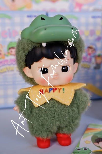 popmart hacipupu snuggle with you series grumpy crocodile