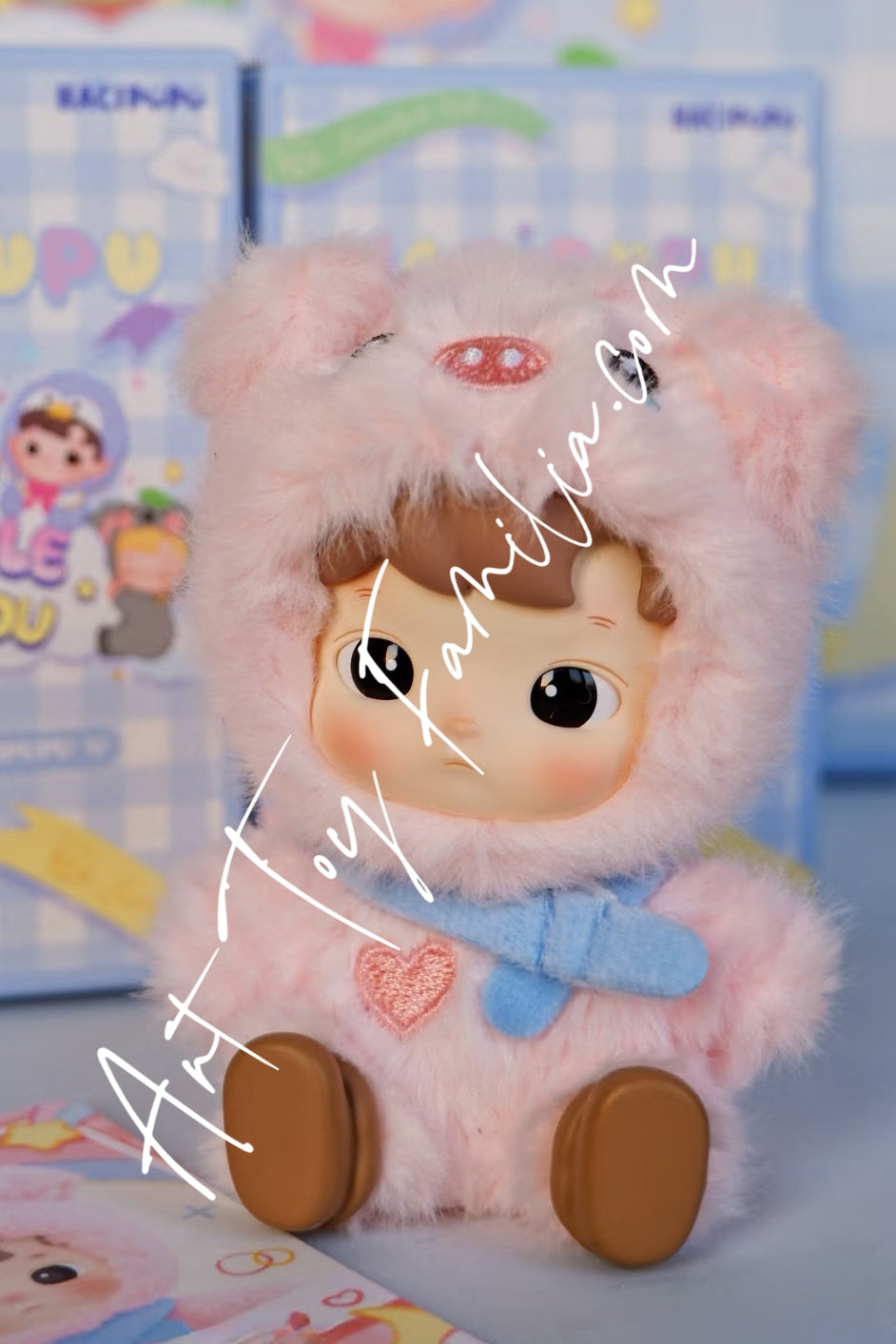 popmart hacipupu snuggle with you series lovely piggy