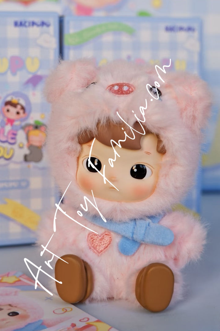 popmart hacipupu snuggle with you series lovely piggy
