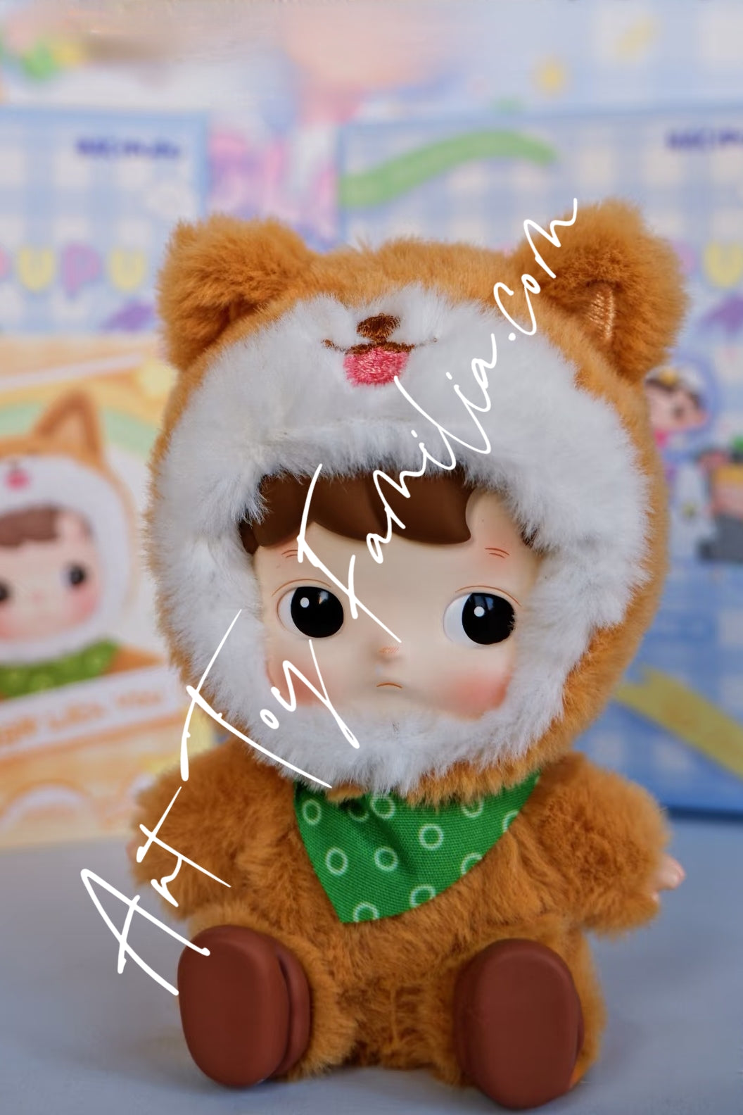 popmart hacipupu snuggle with you series lucky puppy