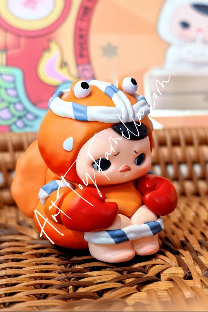 popmart pucky the feast series figures Hairy Crab