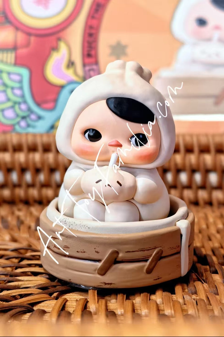 popmart pucky the feast series figures Steamed Bun