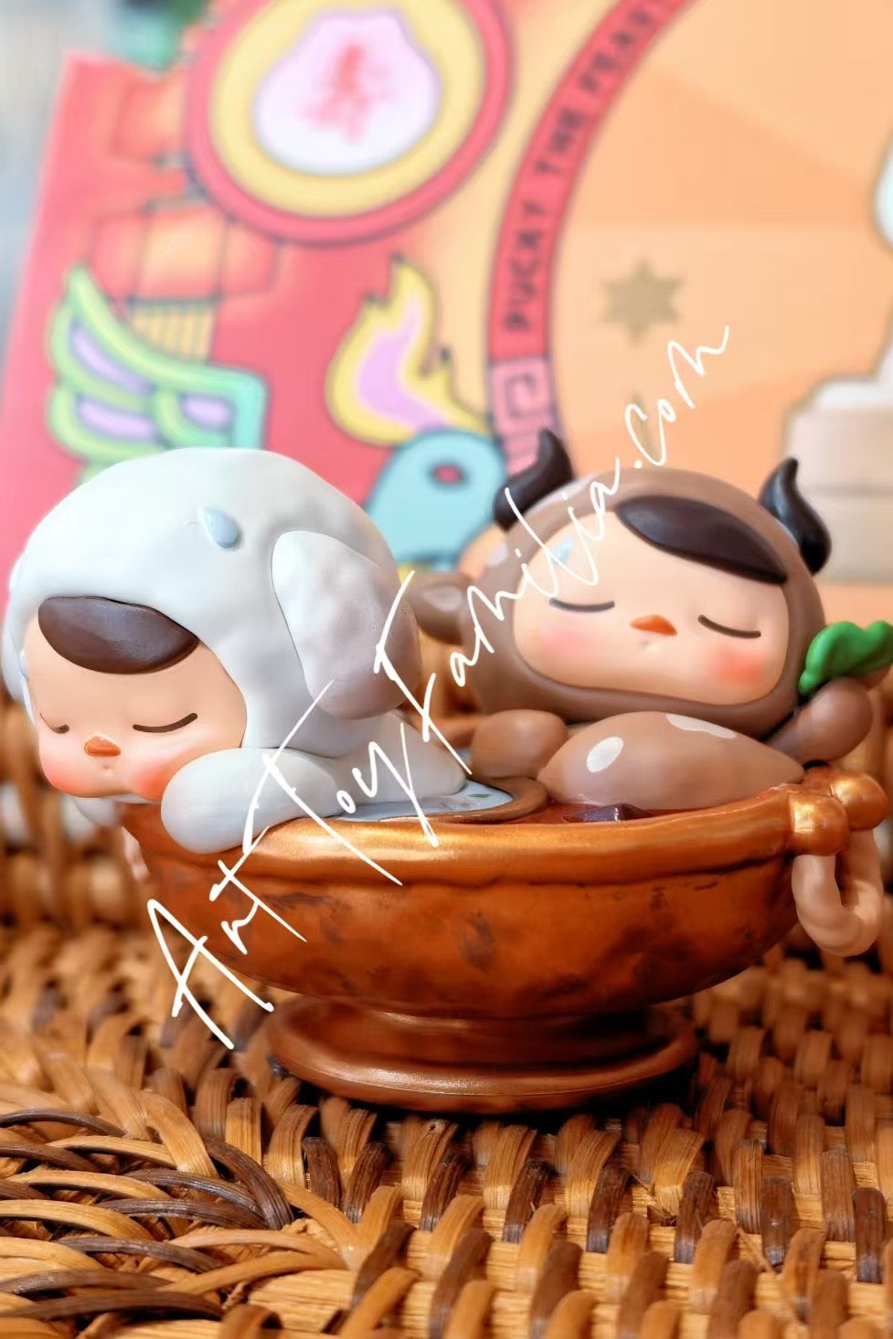 popmart pucky the feast series figures hot pot