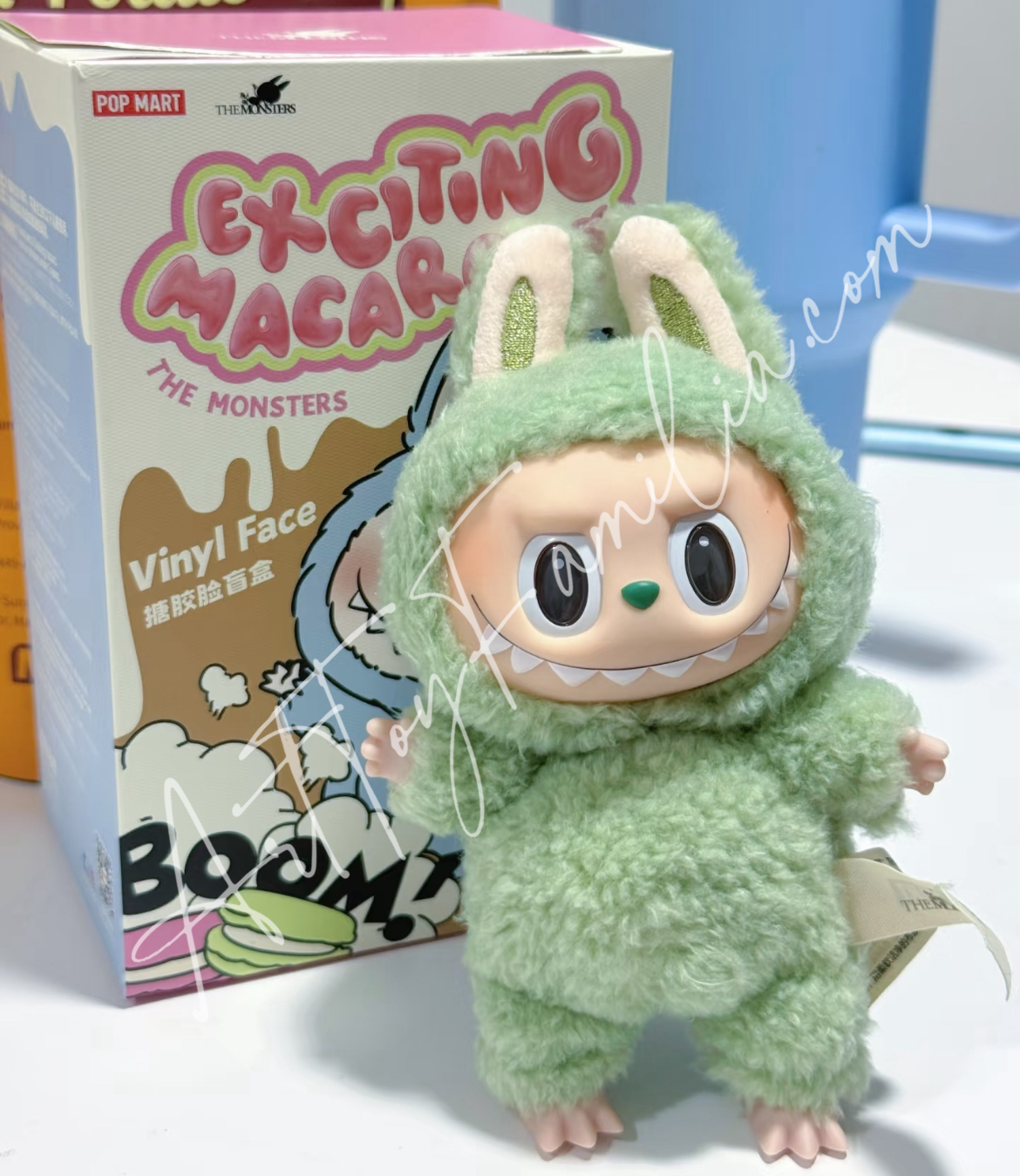 the monsters labubu tasty macarons vinyl face Green Grape 青提果果