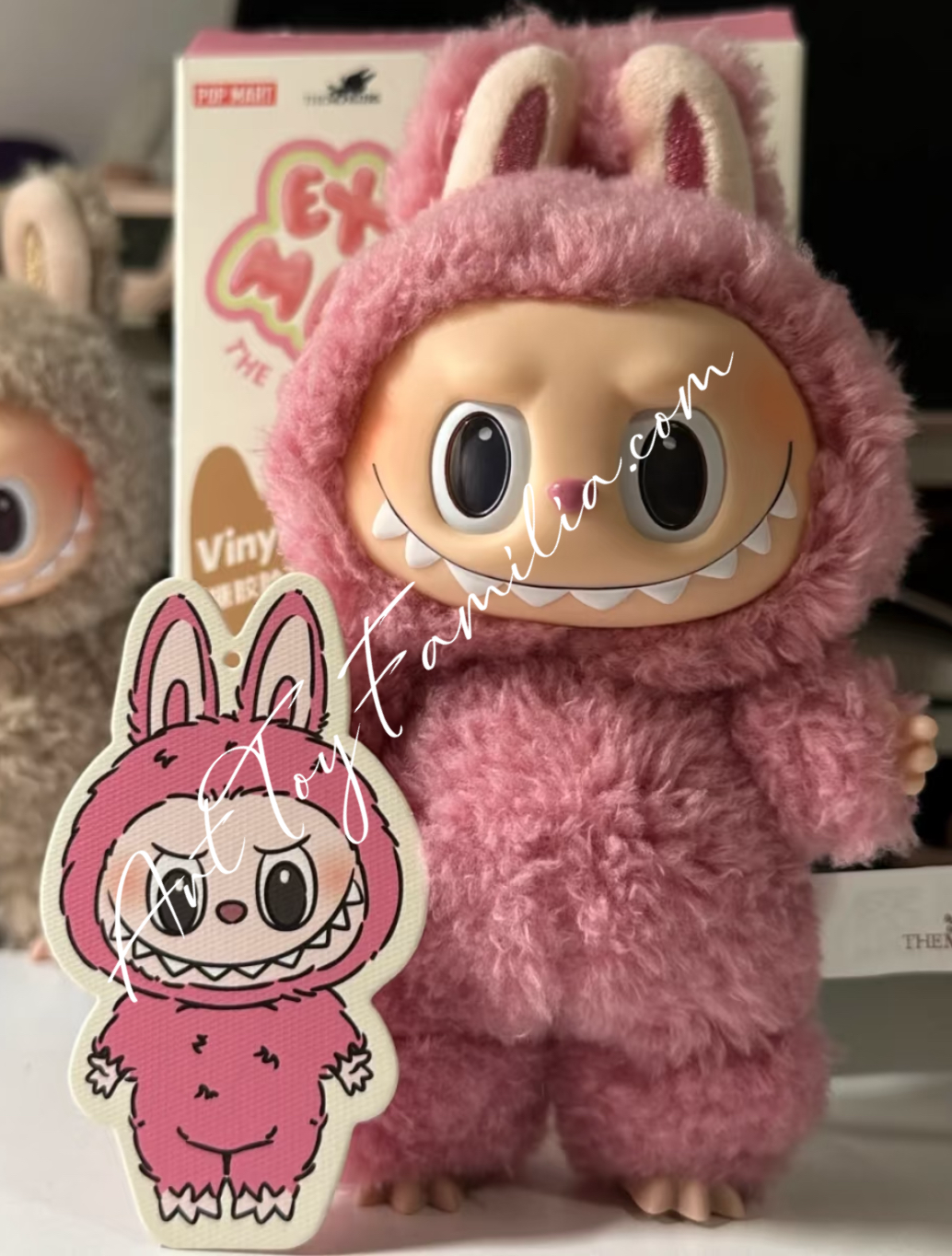 THE MONSTERS Labubu Tasty Macarons Vinyl Face Figure - 心动