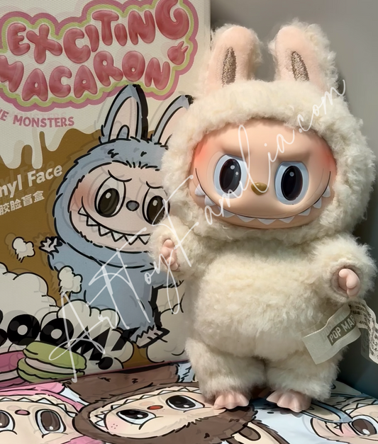 the monsters labubu tasty macarons vinyl face soymilk