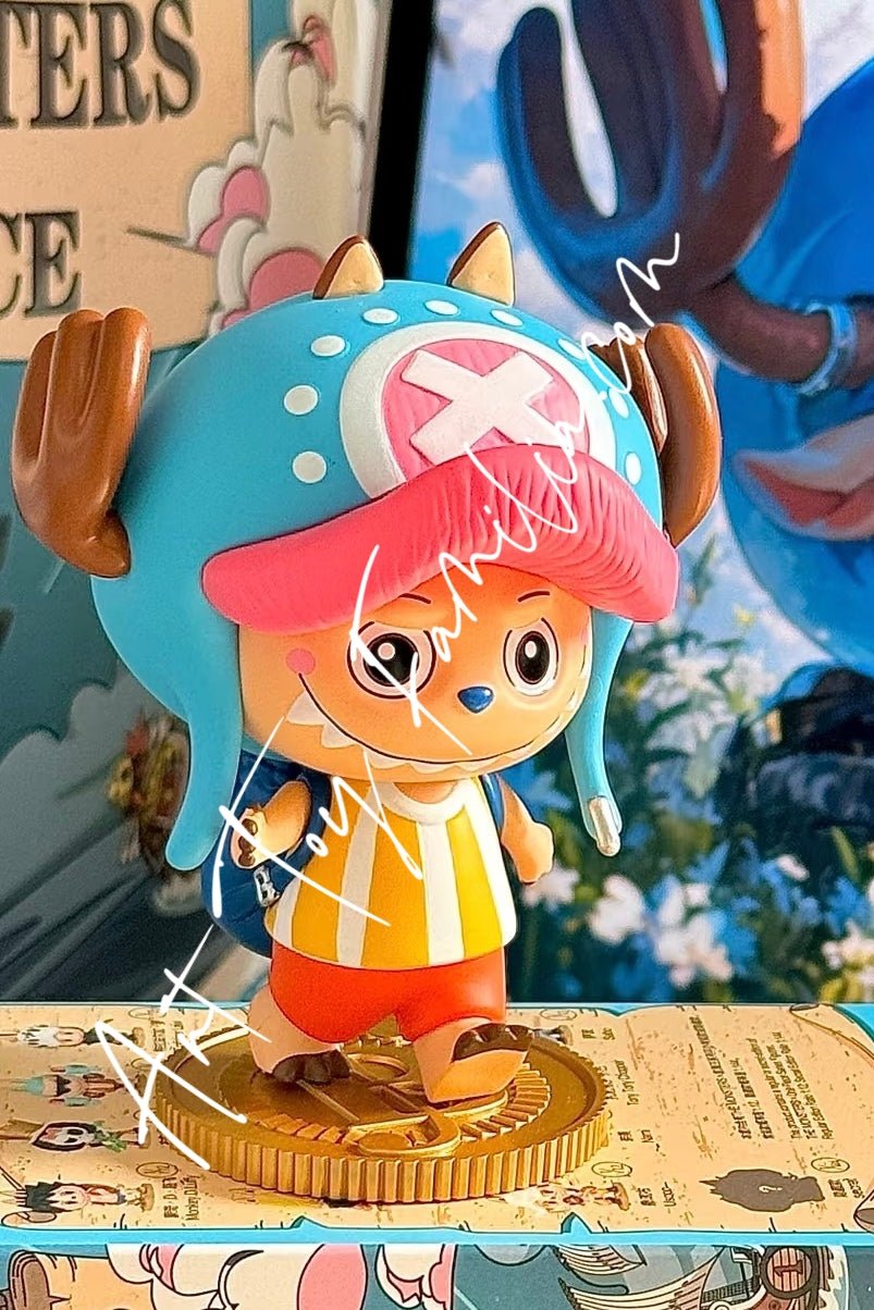 monsters one piece POP MART LABUBU THE MONSTERS x One Piece Series Blind Box Toys Mystery Box Mistery Action Figure Surprise Model Birthday Gift TONY TONY CHOPPER